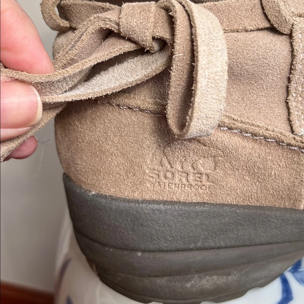 Sorel‎ Northern Lite Boots Zipper Suede Faux Fur Winter Thinsulate